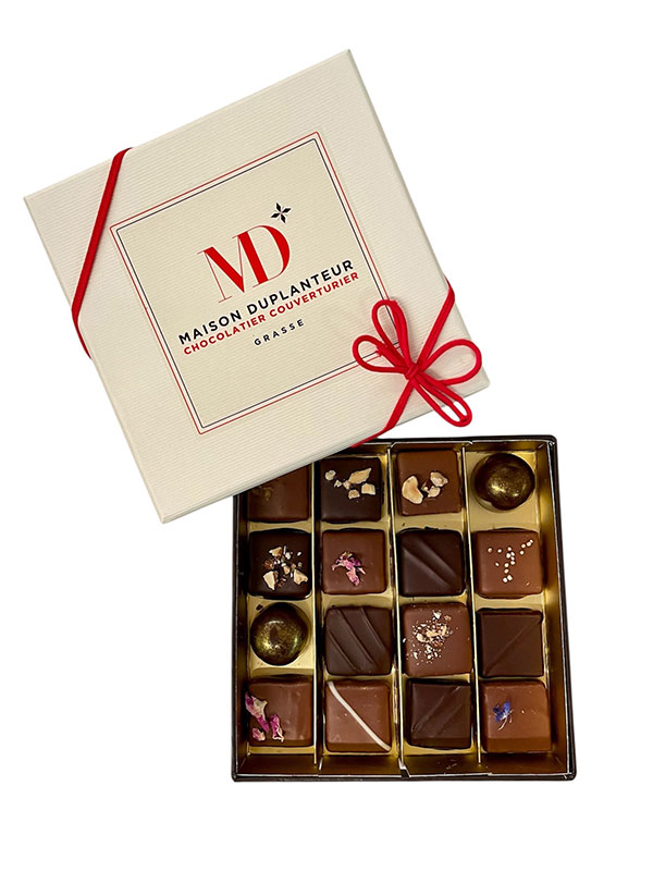 Coffret de bonbons de chocolats 16 pièces