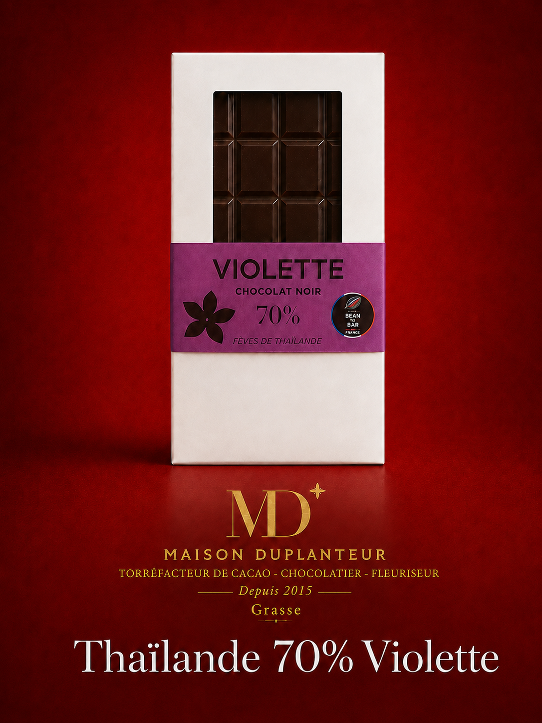 Tablette Thaïlande Violette 70 % — 70 g
